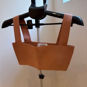 Victoria Beckham Tan Crop Top
